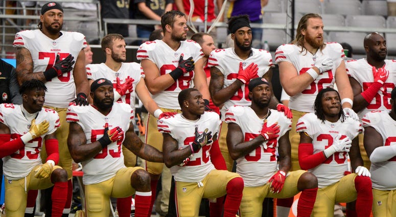 NFL players kneel during National Anthem NFL players kneel during National Anthem