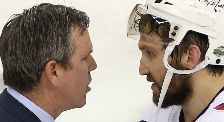 Mike Sullivan Congratulates Alex Ovechkin Mike Sullivan Congratulates Alex Ovechkin