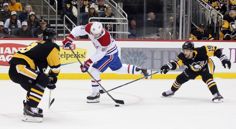 Olli Maatta and Derick Brassard