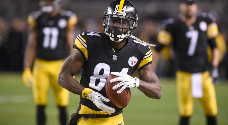 Pittsburgh Steelers wide receiver Antonio Brown Pittsburgh Steelers wide receiver Antonio Brown