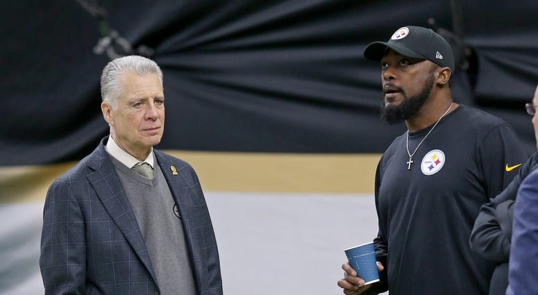 Steelers president Art Rooney and coach Mike Tomlin