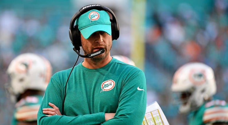 Miami Gardens, FL, USA; Miami Dolphins head coach Adam Gase