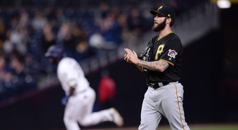 Pittsburgh Pirates starting pitcher Trevor Williams Pittsburgh Pirates starting pitcher Trevor Williams