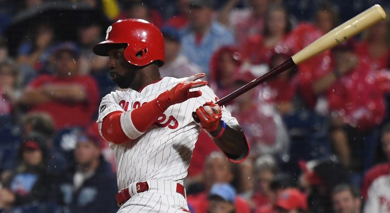 Andrew McCutchen batting for Philadelphia