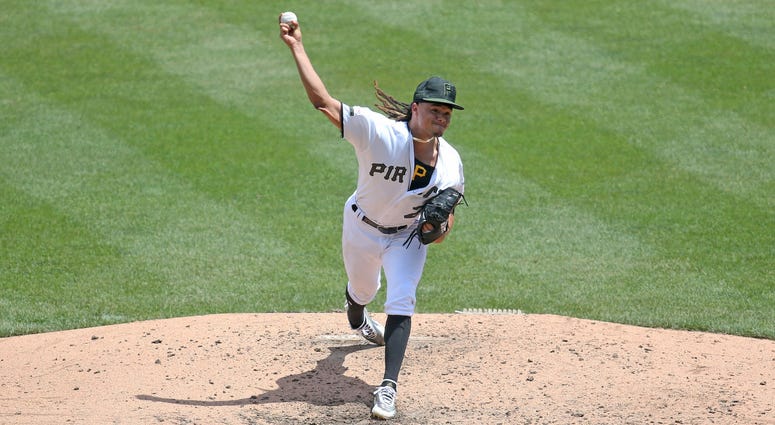 Chris Archer pitches in a game against the Braves on June 6, 2019