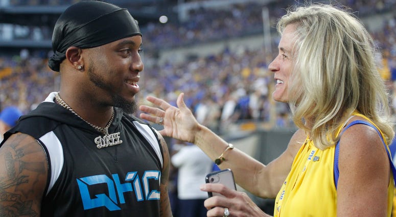 Heather Lyke with Quadree Henderson