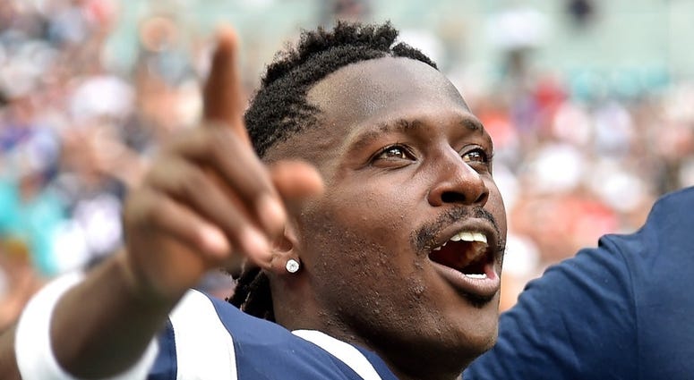 Antonio Brown during his short-lived Patriots tenure Antonio Brown