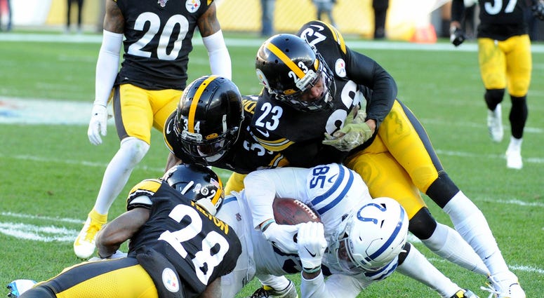 Tight End Eric Ebron faces the Steelers