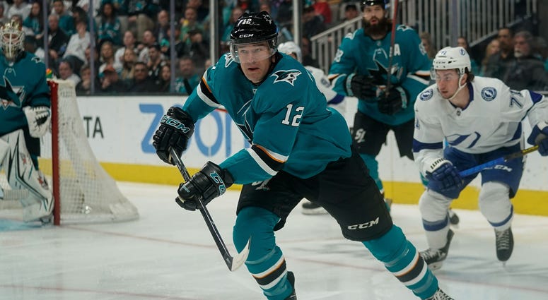 San Jose, California, USA; San Jose Sharks left wing Patrick Marleau (