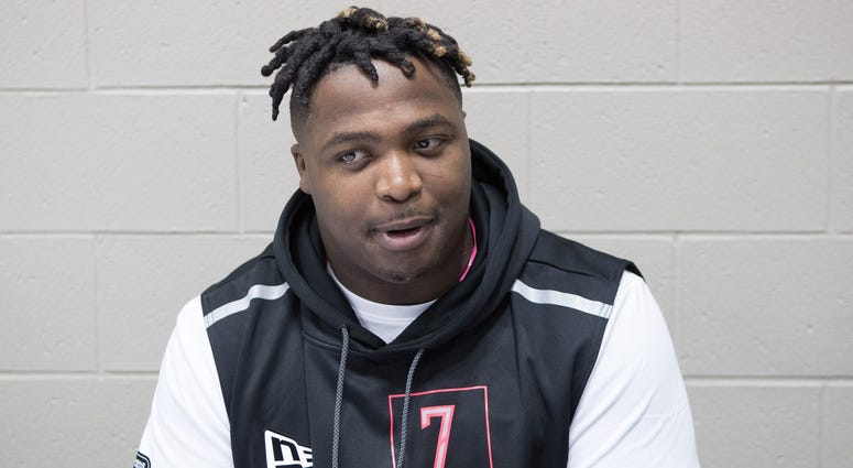 Carlos Davis at NFL Combine
