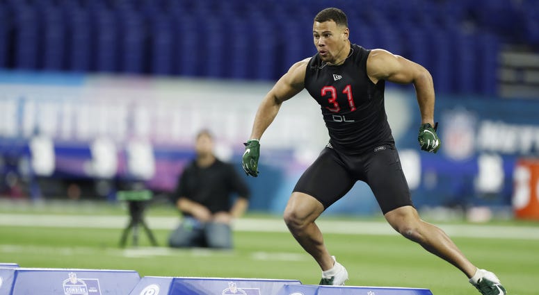 Alex Highsmith at combine