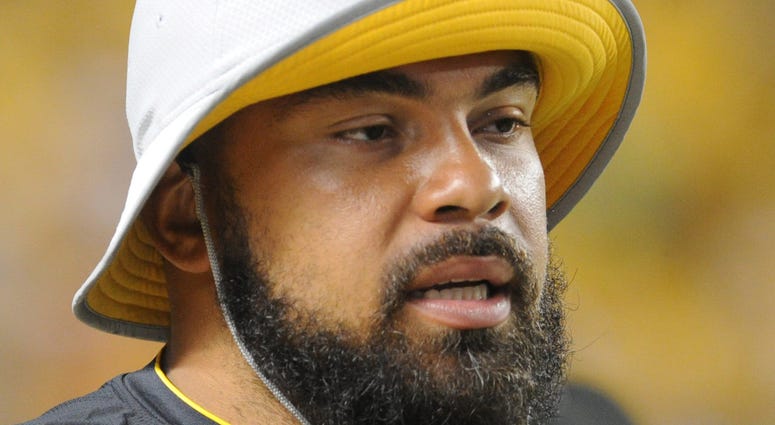Pittsburgh Steelers defensive tackle Cameron Heyward (97) on the sidelines against the Carolina Panthers in the fourth quarter at Heinz Field.