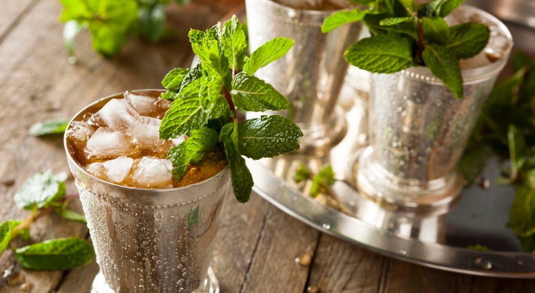 a Mint Julep cocktail