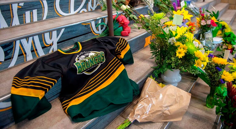 Humboldt Broncos Memorial at Elgar Petersen Arena Humboldt Broncos Memorial at Elgar Petersen Arena