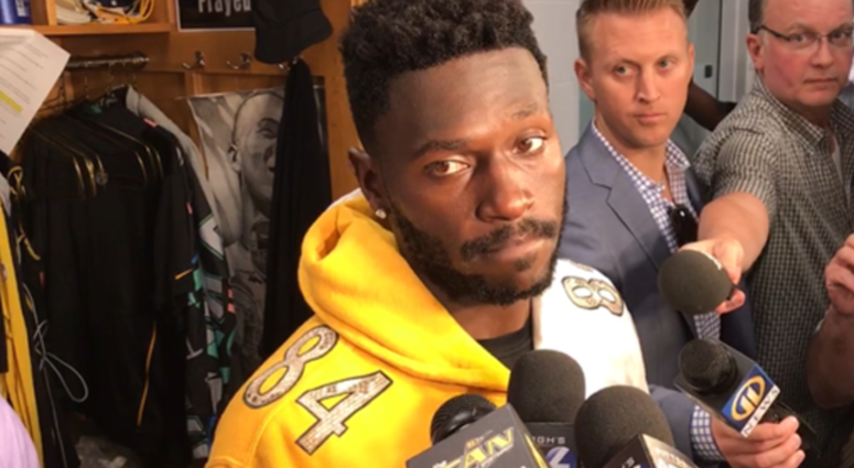 Steelers WR Antonio Brown in 2018 Steelers WR Antonio Brown in 2018