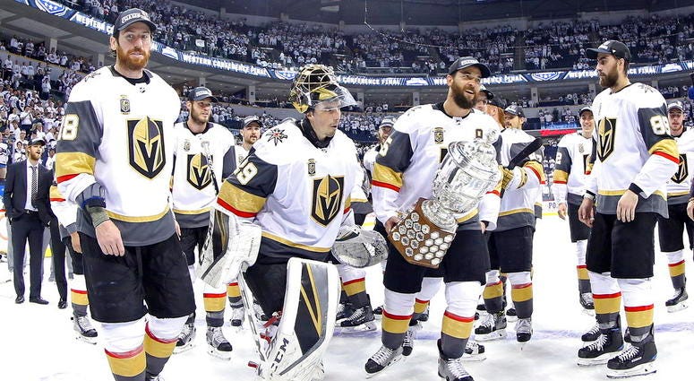 Vegas Golden Knights after winning the Western Conference Sunday DO NOT USE