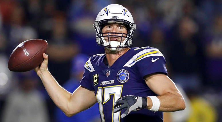 Los Angeles Chargers quarterback Philip Rivers Los Angeles Chargers quarterback Philip Rivers