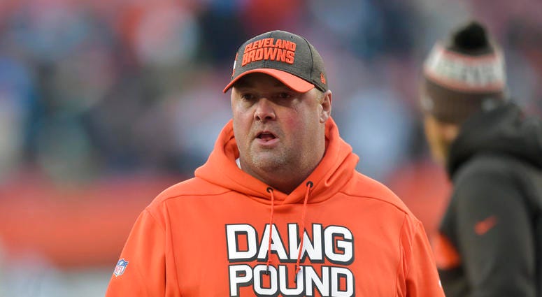 Cleveland Browns offensive coordinator Freddie Kitchens AP DO NOT USE