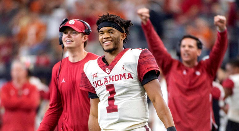 Oklahoma quarterback Kyler Murray Oklahoma quarterback Kyler Murray