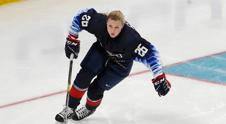U.S. Women's National Team's Kendall Coyne U.S. Women's National Team's Kendall Coyne
