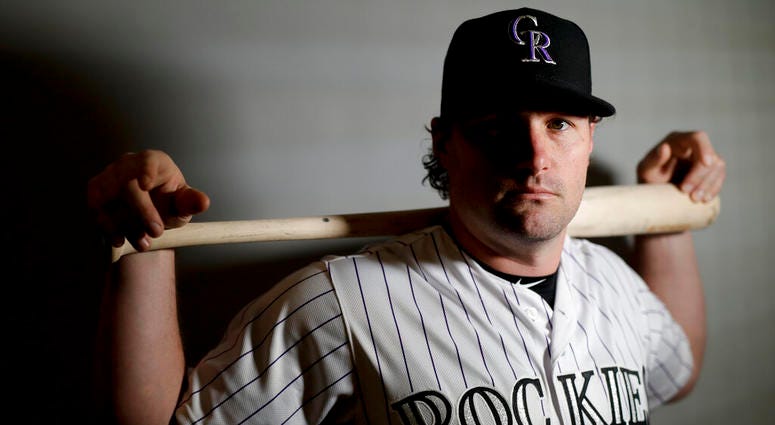 Colorado Rockies second baseman Daniel Murphy Colorado Rockies second baseman Daniel Murphy