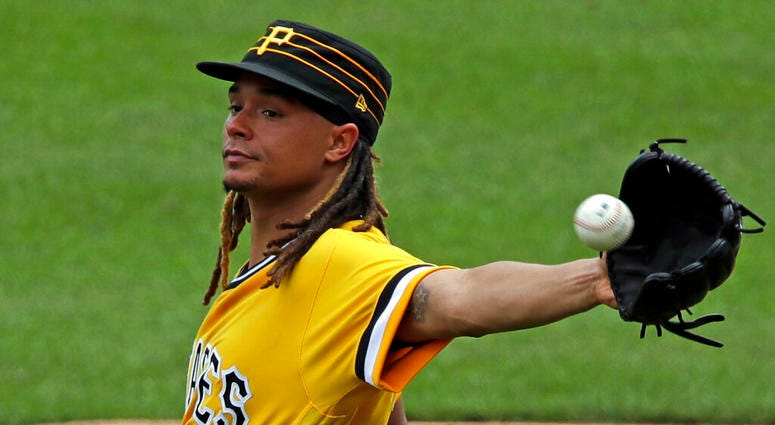 Pittsburgh Pirates starting pitcher Chris Archer Pittsburgh Pirates starting pitcher Chris Archer