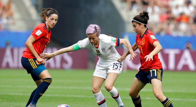 United States' Megan Rapinoe, AP DO NOT USE