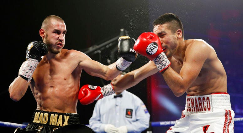 Maxim Dadashev, of Russia, left, hits Antonio DeMarco, of Mexico Maxim Dadashev, of Russia, left, hits Antonio DeMarco, of Mexico