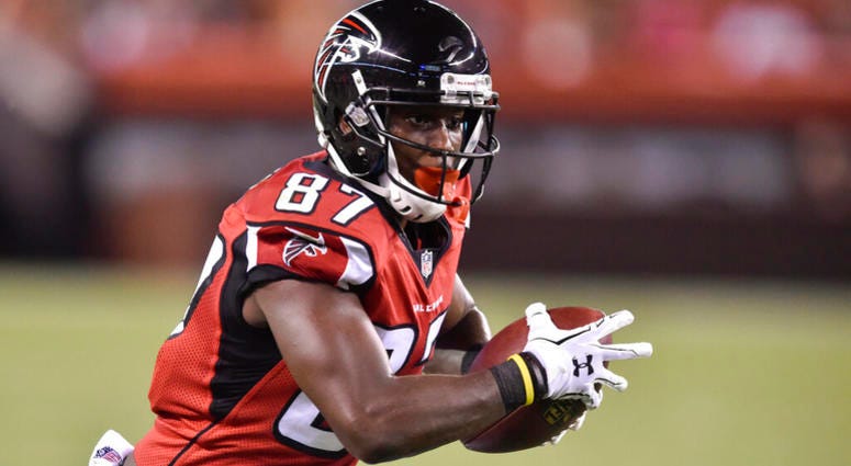 In this Aug. 18, 2016, file photo, Atlanta Falcons wide receiver Devin Fuller runs the ball in the second half of an NFL preseason football game against the Cleveland Browns in Cleveland. AP DO NOT USE