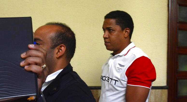 Former MLB pitcher Octavio Dotel is transferred to a police station after his arrest for alleged links to a drug-trafficking and money-laundering ring in Santo Domingo, Dominican Republic, Tuesday, Aug. 20, 2019. ap do no tuse