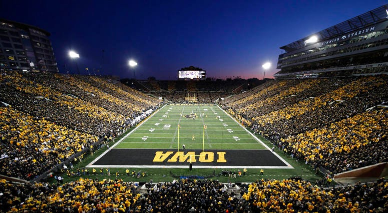 Iowa plays Penn State during the first half of an NCAA college football game at Kinnick Stadium, Saturday, Oct. 12, 2019, in Iowa City, Iowa. Penn State won 17-12. Iowa plays Penn State during the first half of an NCAA college football game at Kinnick Stadium, Saturday, Oct. 12, 2019, in Iowa City, Iowa. Penn State won 17-12.