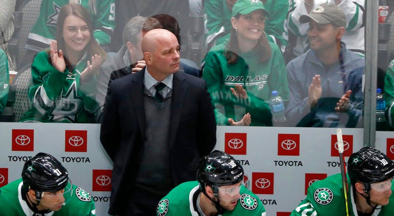 Dallas Stars head coach Jim Montgomery Dallas Stars head coach Jim Montgomery