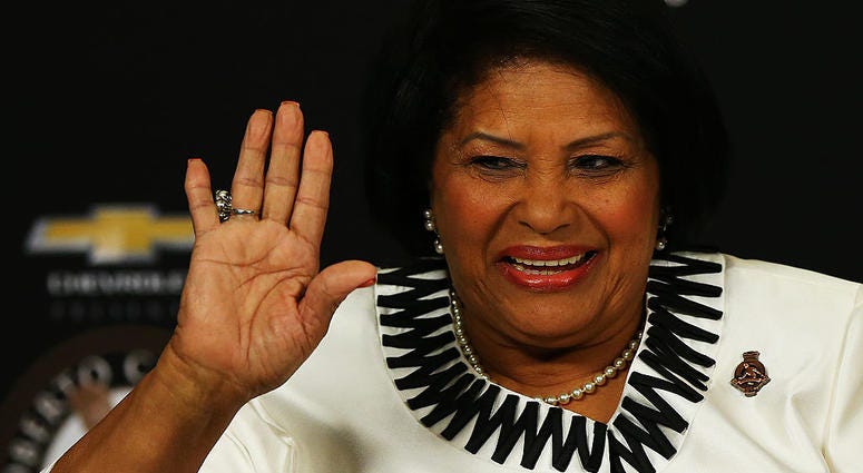 Vera Clemente attends a Roberto Clemente Award press conference Vera Clemente attends a Roberto Clemente Award press conference