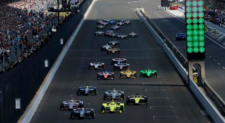 The Start Of The 102nd Indianapolis 500 At The Indianapolis Motor Speedway The Start Of the 102nd Indianapolis 500 At The Indianapolis Motor Speedway