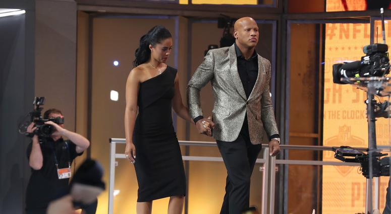 Ryan Shazier and his Fiancee Michelle Rodriguez