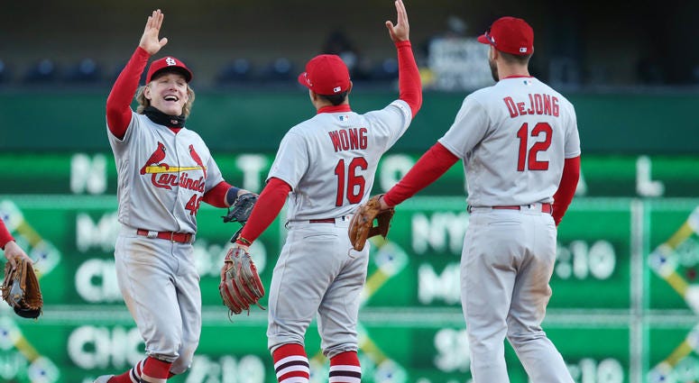 Cardinals celebrate win over Bucs Cardinals celebrate win over Bucs