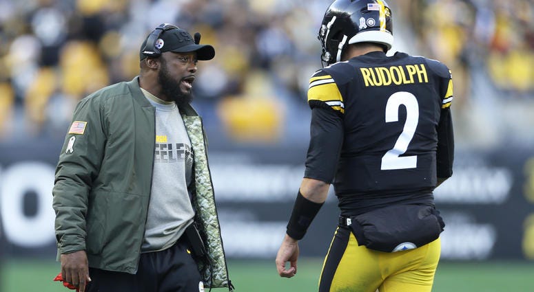 Mike Tomlin & Mason Rudolph Mike Tomlin & Mason Rudolph