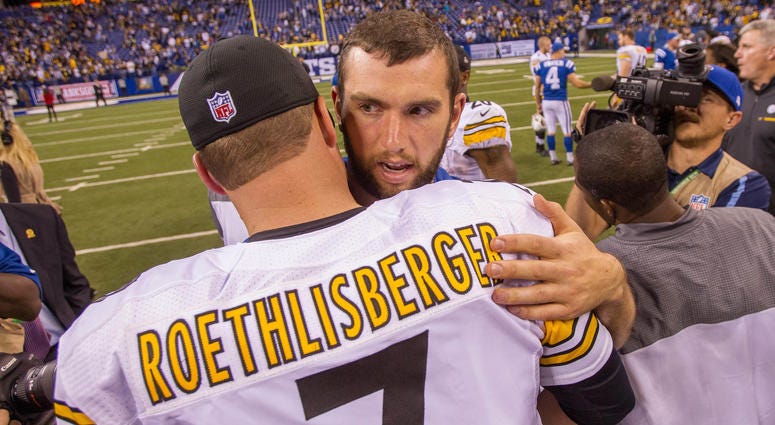Andrew Luck & Ben Roethlisberger Andrew Luck & Ben Roethlisberger