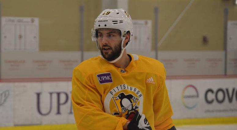 Derick Brassard at Pens Practice Derick Brassard