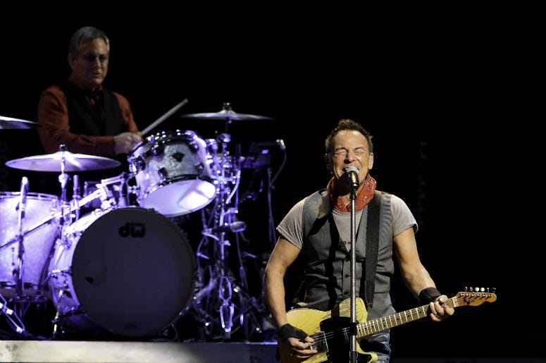 Bruce Springsteen performs during The River Tour 2016 Bruce Springsteen performs during The River Tour 2016