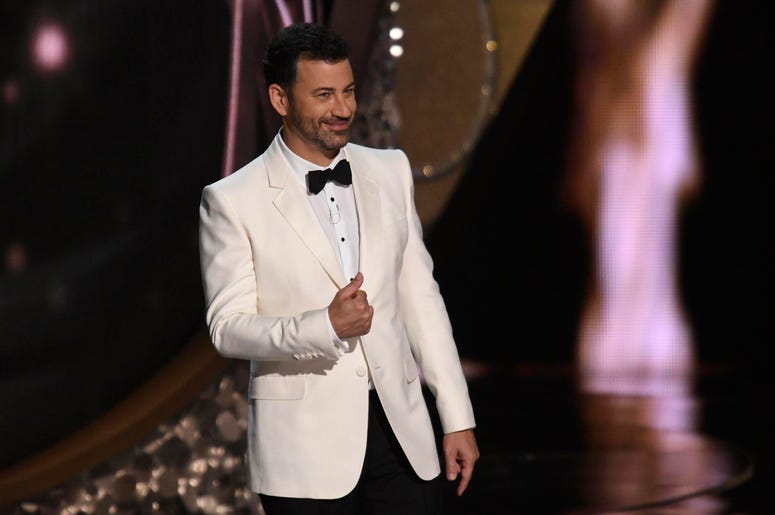 Jimmy Kimmel appears during 68th Emmy Awards Jimmy Kimmel appears during 68th Emmy Awards