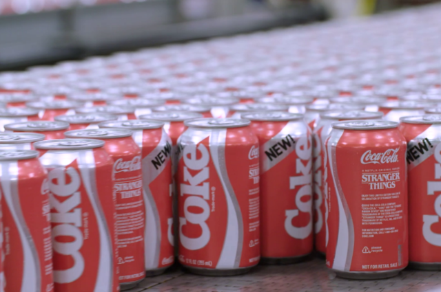 New Coke cans