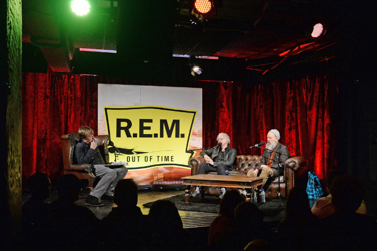 Mike Mills (centre) and Michael Stipe of R.E.M Mike Mills (centre) and Michael Stipe of R.E.M