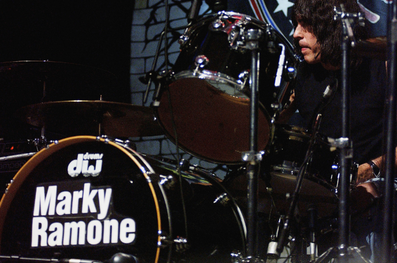 Drummer Marky Ramone performs onstage with the Ramones Drummer Marky Ramone performs onstage with the Ramones