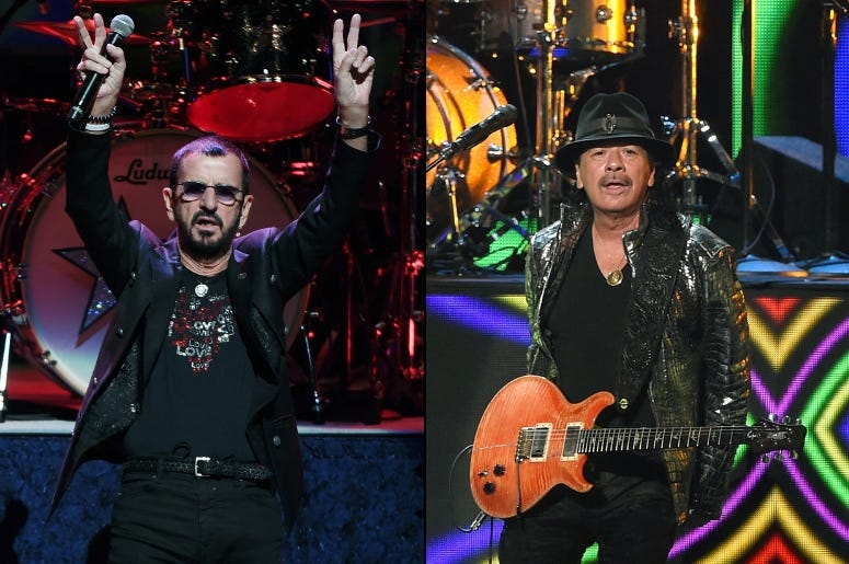 Ringo Starr x Carlos Santana Ringo Starr x Carlos Santana