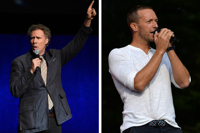 Will Ferrell at the Sony Pictures Entertainment presentation at CinemaCon 2018 at Caesars Palace on April 23, 2018 in Las Vegas, Nevada / Chris Martin, lead singer for Coldplay, speaks at the 2018 Global Citizen Festival on the Great Lawn in Central Park, Will Ferrell at the Sony Pictures Entertainment presentation at CinemaCon 2018 at Caesars Palace on April 23, 2018 in Las Vegas, Nevada / Chris Martin, lead singer for Coldplay, speaks at the 2018 Global Citizen Festival on the Great Lawn in Central Park,