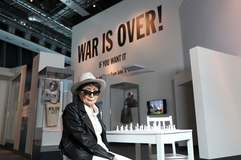 Yoko Ono at the Double Fantasy Yoko Ono at the Double Fantasy