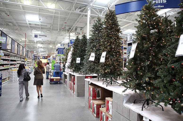 Half Christmas Trees