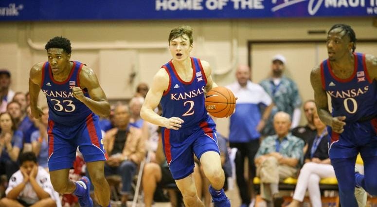 No. 4 Kansas cruises over Chaminade 93-63 in Maui
