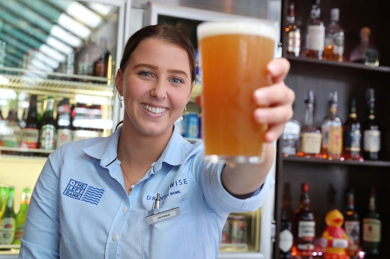 Beer at a bar